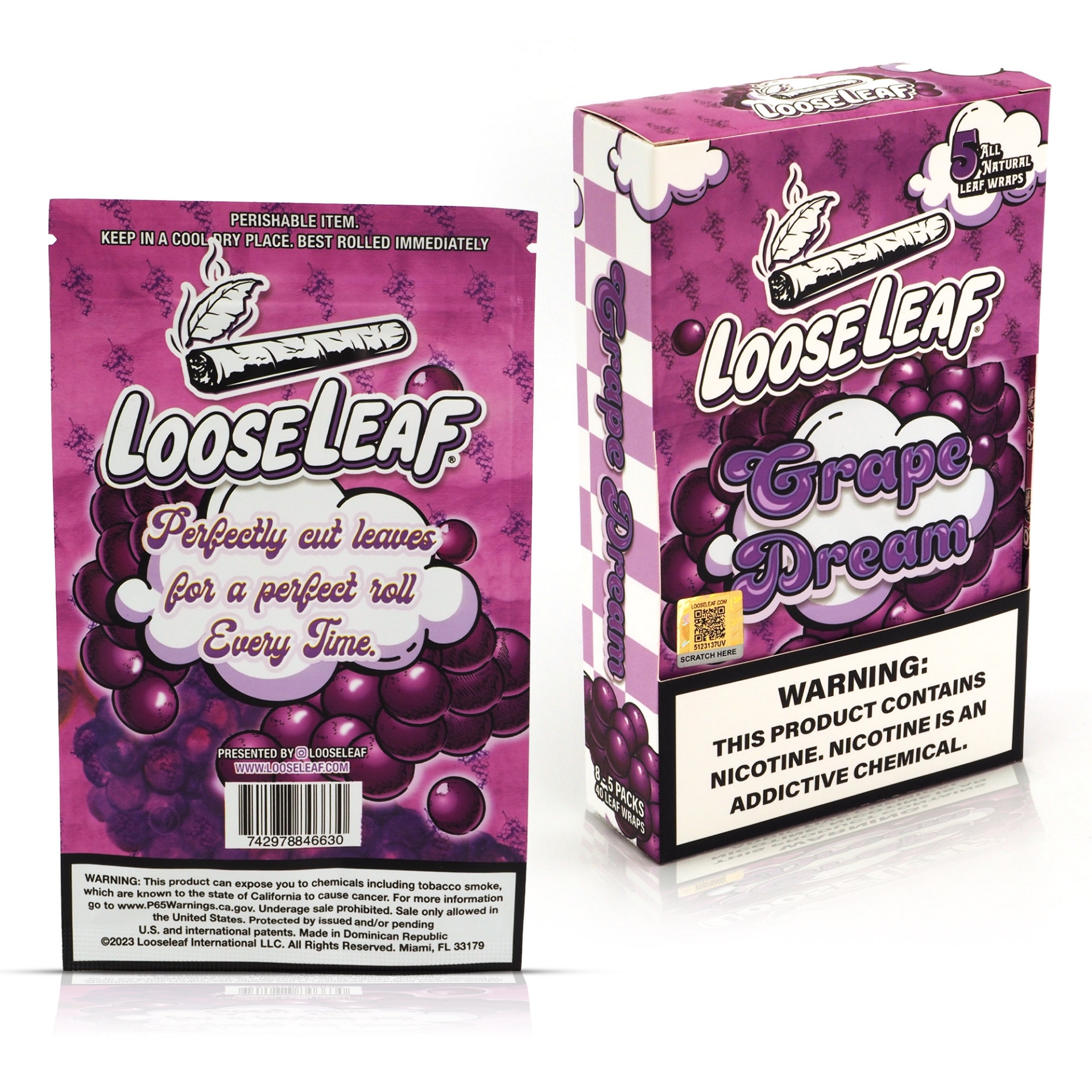 LooseLeaf Blunt Wraps 5ct - Pack Of 8 | Online Warehouse