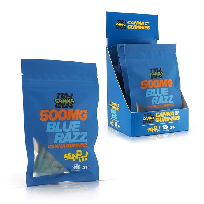 FullSend Delta 8 Canna Gummies 500mg BLUE RAZZ
