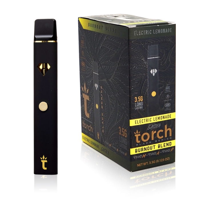 Torch Burnout Blend Black Series Disposable Vape 3.5G - Electric Lemonade (Sativa)