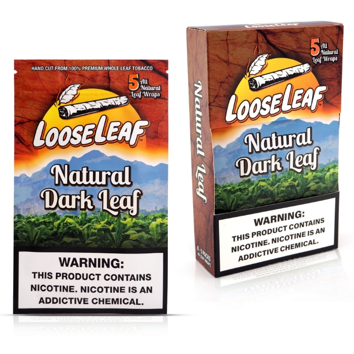 LooseLeaf Blunt Wraps - Natural Dark Leaf