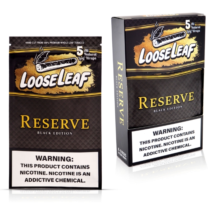 LooseLeaf Blunt Wraps - Reserve Black Edition