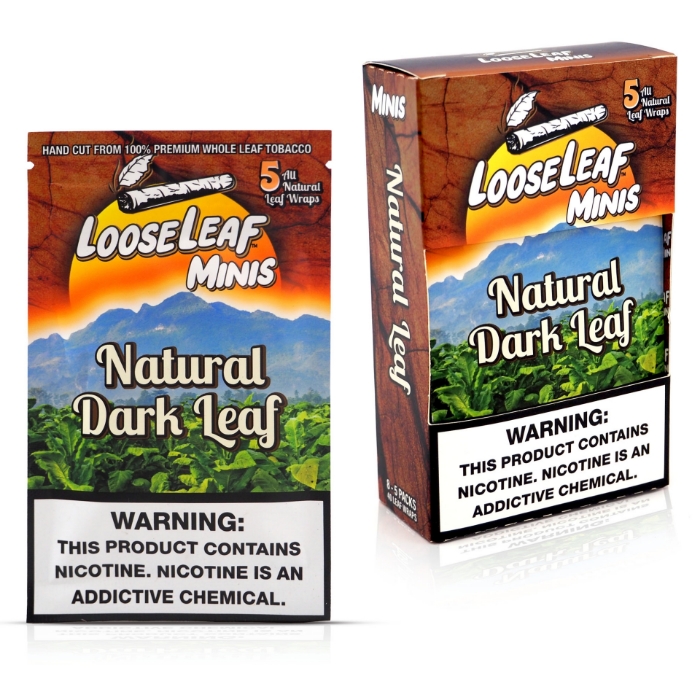 LooseLeaf Mini Wraps - Natural Dark Leaf