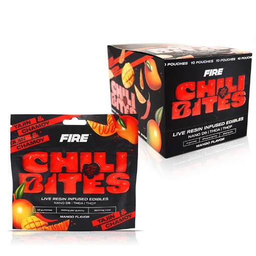 Fire Chili Bites Live Resin D9 Mango