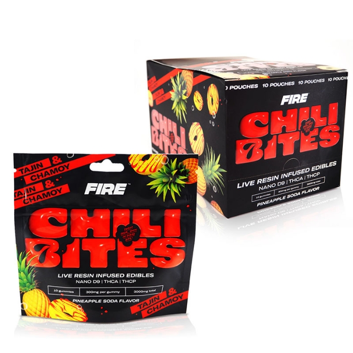 Fire Chili Bites Live Resin D9 Pineapple Soda
