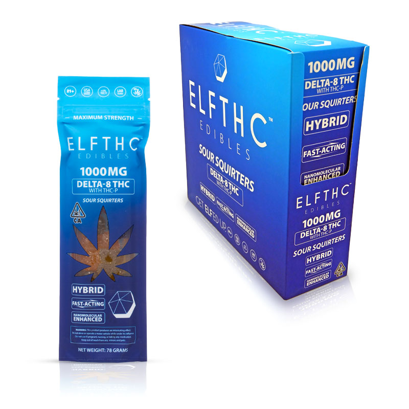 ELF THC Delta 8 + THCP Edibles 1000mg - Pack of 7 | Online Warehouse