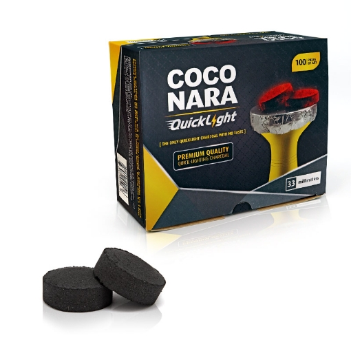 Coco Nara Quick Light Hookah Charcoal 33mm