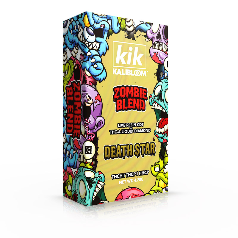 Kalibloom Kik Zombie Blend THCA Live Resin Disposable 4.2G - Pack of 5 ...