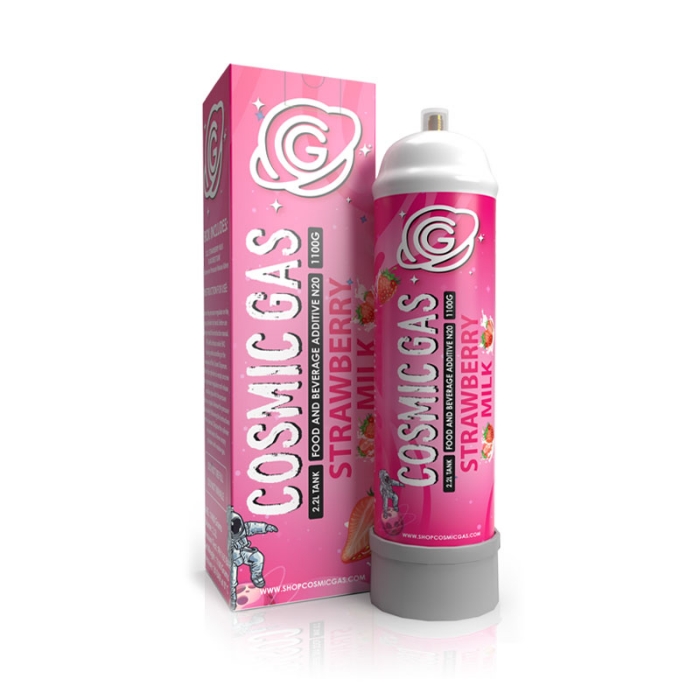 Cosmic Gas 1100G Strawberry Milk Whipped Cream Charger
