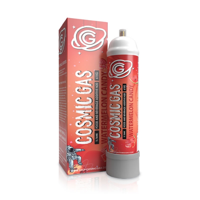 Cosmic Gas 615G Whipped Cream Charger Nitrous Oxide Tank 1L - Pack of 4
