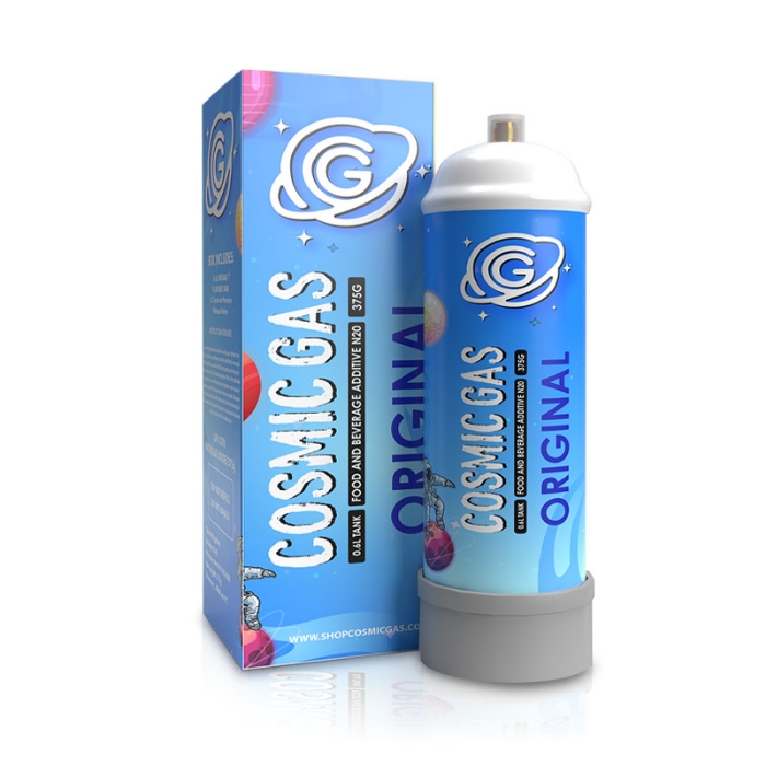 Cosmic Gas 615G Whipped Cream Charger Nitrous Oxide Tank 1L - Pack