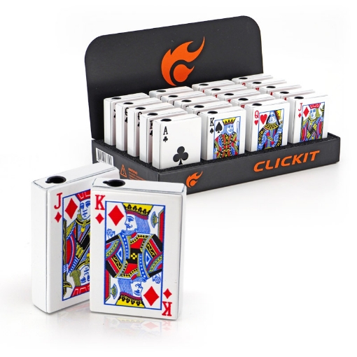 Clickit Playing Cards Torch Lighter