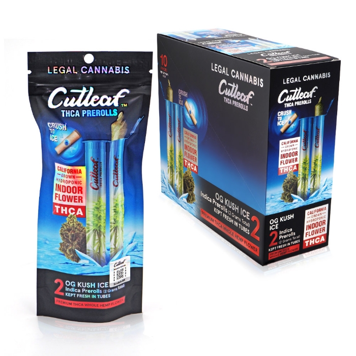 Cutleaf THC-A Pre Rolls 2G - OG Kush Ice (Indica)