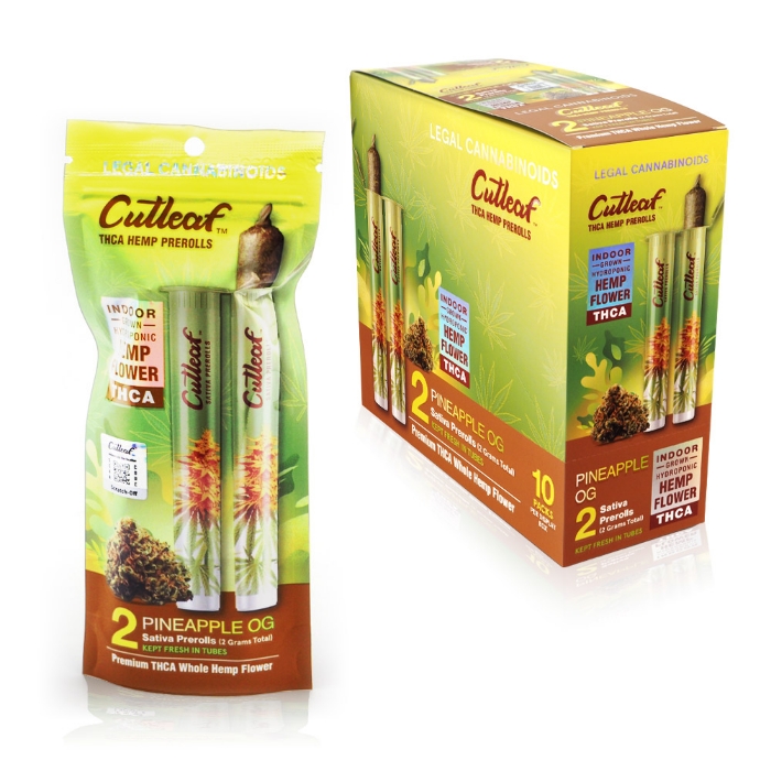 Cutleaf THC-A Pre Rolls 2G - Pineapple OG (Sativa)