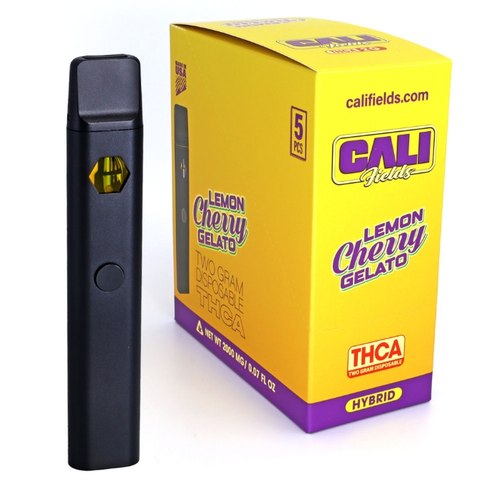 Lemon Cherry Gelato (Hybrid) THC-A Disposable Vape 2G CaliFields 